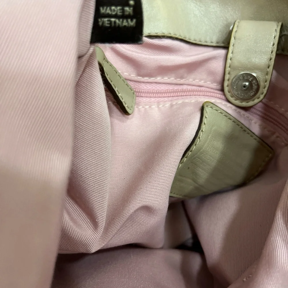 Coach Pink and Brown Circle Pattern Shoulder Bag - Picture 12 of 14